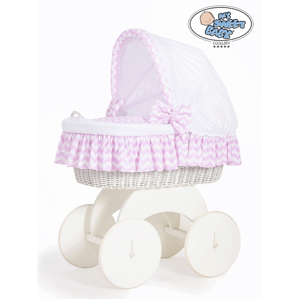 Beddengoed 2 st voor Babymand / Rieten Ledikant Hanna