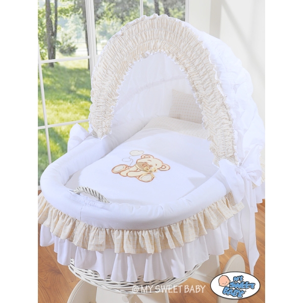 Beddengoed 2 st voor Babymand / Rieten Wieg
