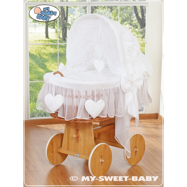 Beddengoed 2 st voor Babymand / Rieten Wieg