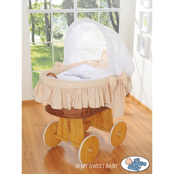 Beddengoed 2 st voor Babymand / Rieten Wieg
