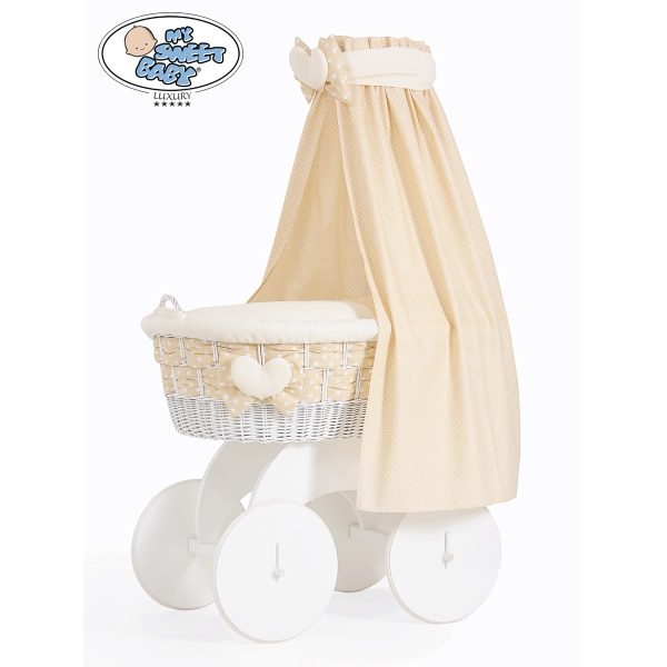 Beddengoed 2 st voor Babymand / Rieten Wieg Hanna