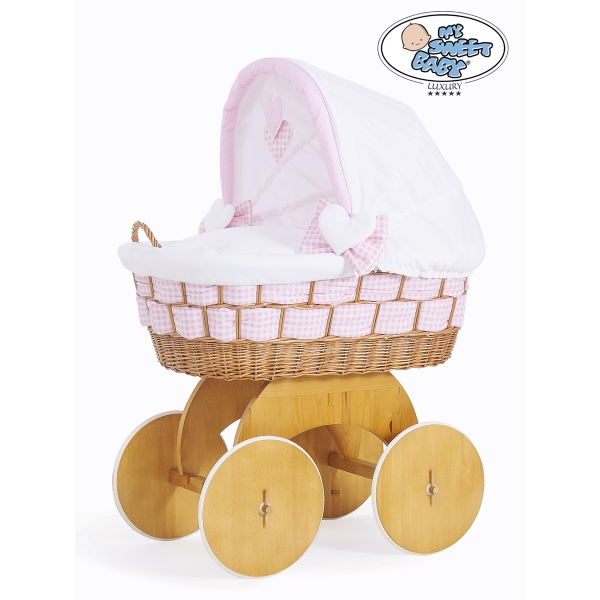 Beddengoed 2 st voor Babymand / Rieten Wieg Isabella
