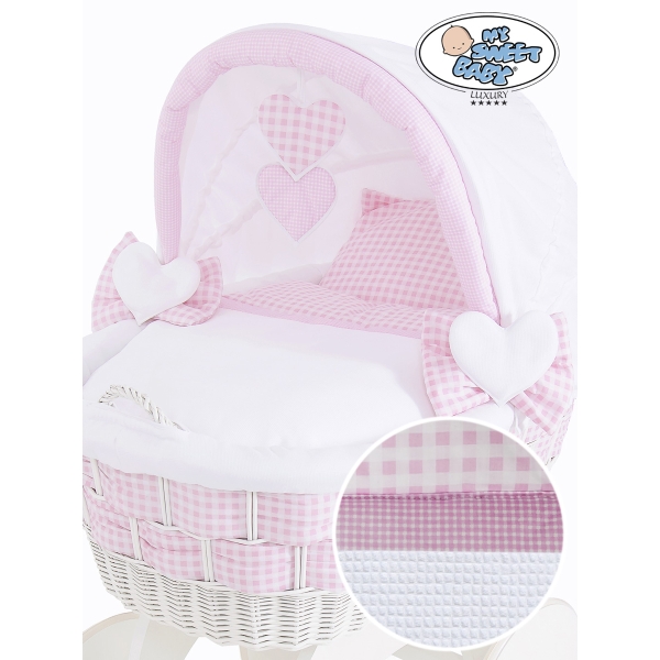 Beddengoed 2 st voor Babymand / Rieten Wieg Isabella
