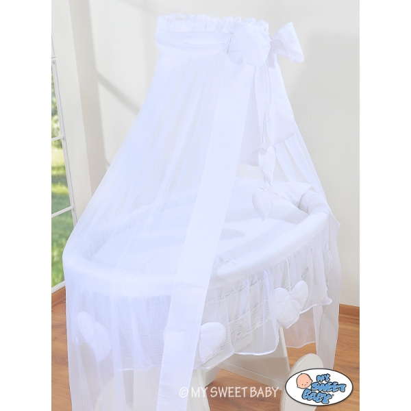 Beddengoed - 4 Delen voor Babymand / Rieten Babybed