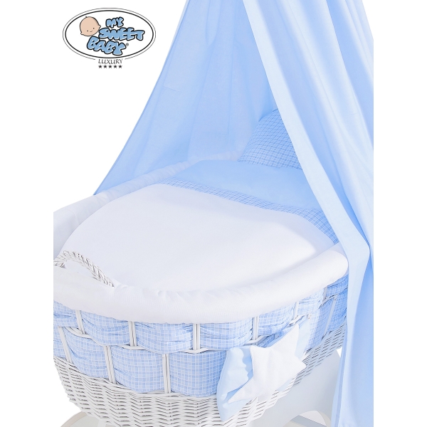 Beddengoed - 4 Delen voor Babymand / Rieten Babybed Isabella