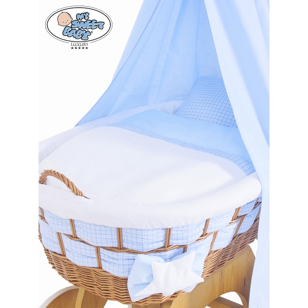 Beddengoed - 4 Delen voor Babymand / Rieten Babybed Isabella