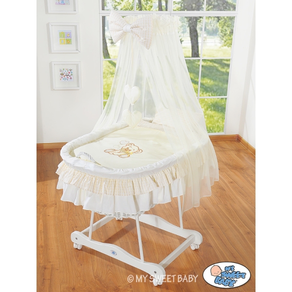 Beddengoed - Hemeltje voor Babymand / Rieten Babybed