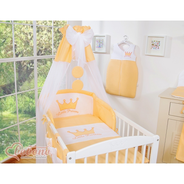Beddengoed voor Babybed 11 st met Hemeltje -  Perzik Little Prince Princess