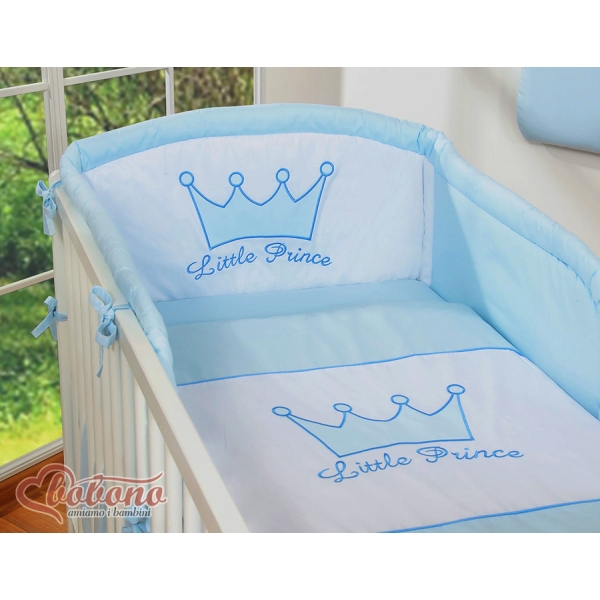 Beddengoed voor Babybed 2 st -  Blauw Little Prince Princess