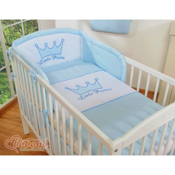 Beddengoed voor Babybed 2 st -  Blauw Little Prince Princess