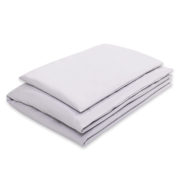 Beddengoed voor Babybed 2 st Grijs