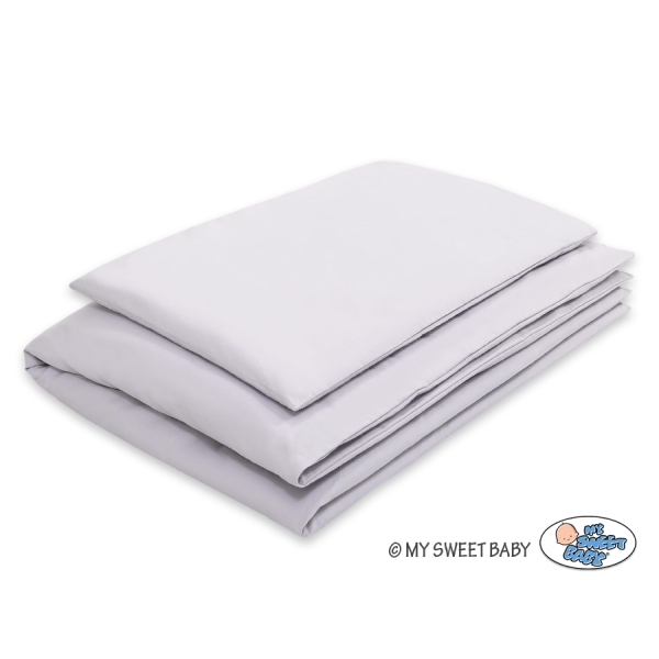 Beddengoed voor Babybed 2 st Grijs