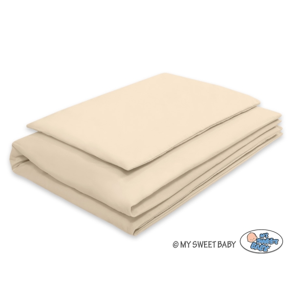 Beddengoed voor babybedje 60x120 cm of 70x140 cm Beige