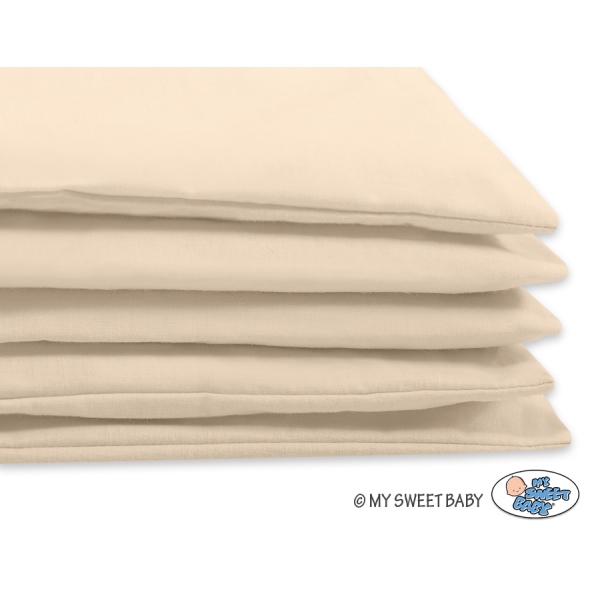 Beddengoed voor babybedje 60x120 cm of 70x140 cm Beige