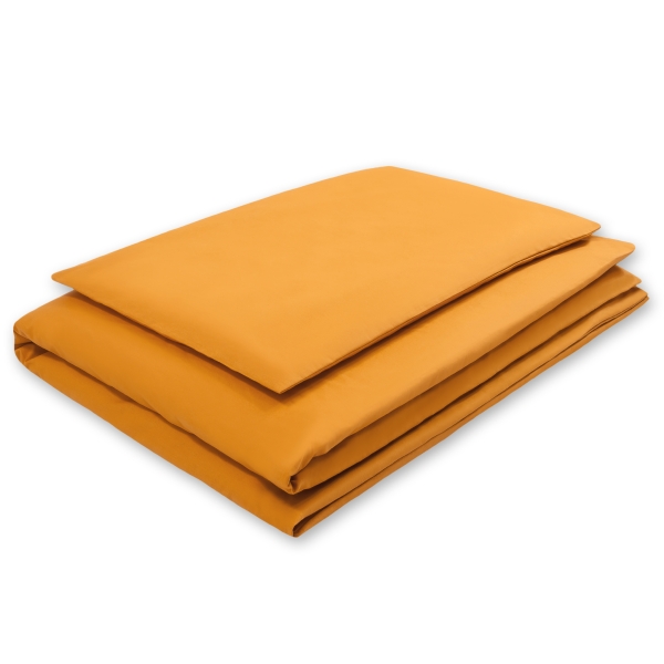 Beddengoed voor babybedje 60x120 cm of 70x140 cm Honing Mosterd