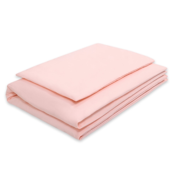 Beddengoed voor babybedje 60x120 cm of 70x140 cm Poederroze