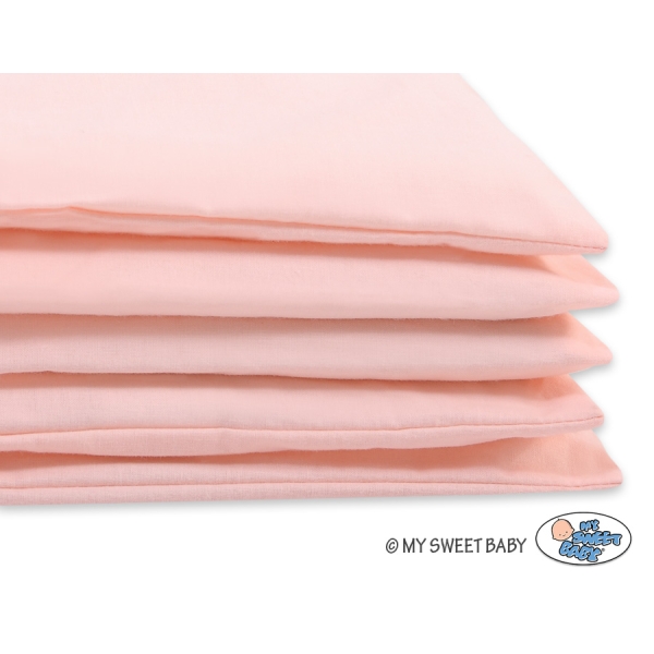 Beddengoed voor babybedje 60x120 cm of 70x140 cm Poederroze