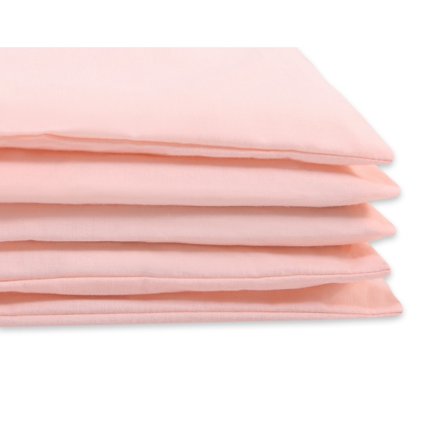 Beddengoed voor babybedje 60x120 cm of 70x140 cm Poederroze
