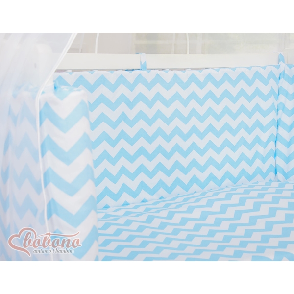 Beddengoed voor Bijzetbed Baby  6 st FABIO Blauw