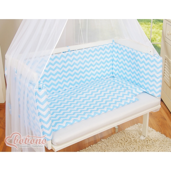 Beddengoed voor Bijzetbed Baby  6 st FABIO Blauw