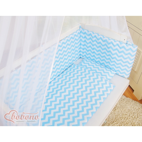 Beddengoed voor Bijzetbed Baby  6 st FABIO Blauw