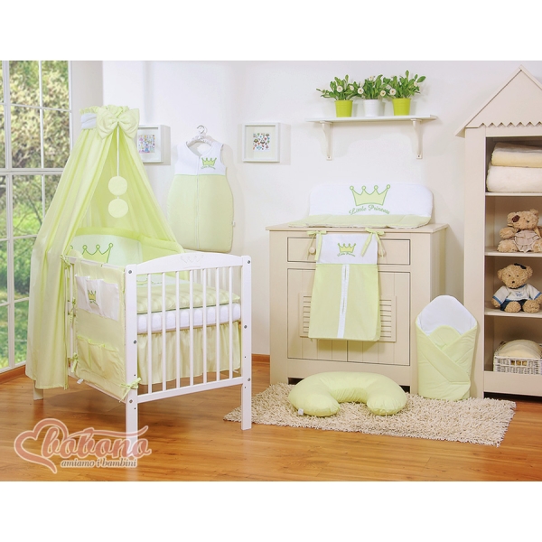 Beddengoed voor Kinderbed 11 st met Hemeltje -  Groen Little Prince Princess