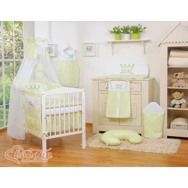 Beddengoed voor Kinderbed 11 st met Hemeltje -  Groen Little Prince Princess