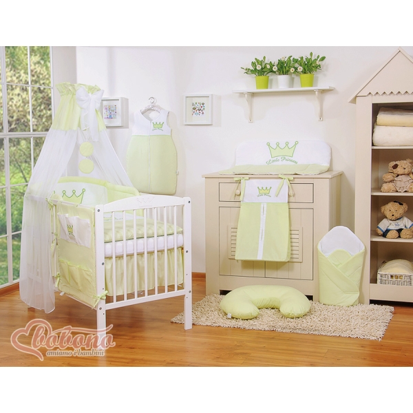 Beddengoed voor Kinderbed 11 st met Hemeltje -  Groen Little Prince Princess