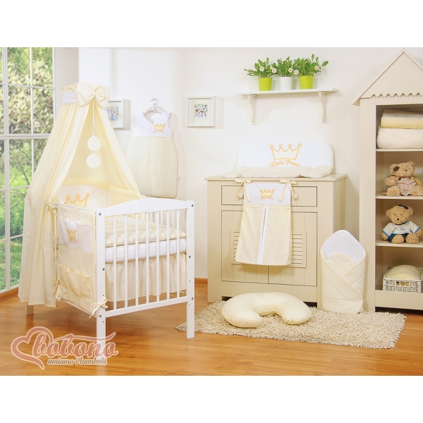 Beddengoed voor Kinderbed 11 st met Hemeltje -  Ivoor Little Prince Princess
