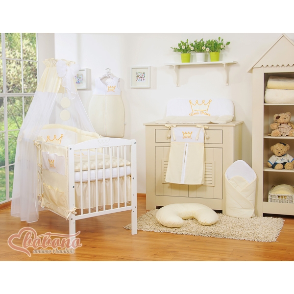 Beddengoed voor Kinderbed 11 st met Hemeltje -  Ivoor Little Prince Princess