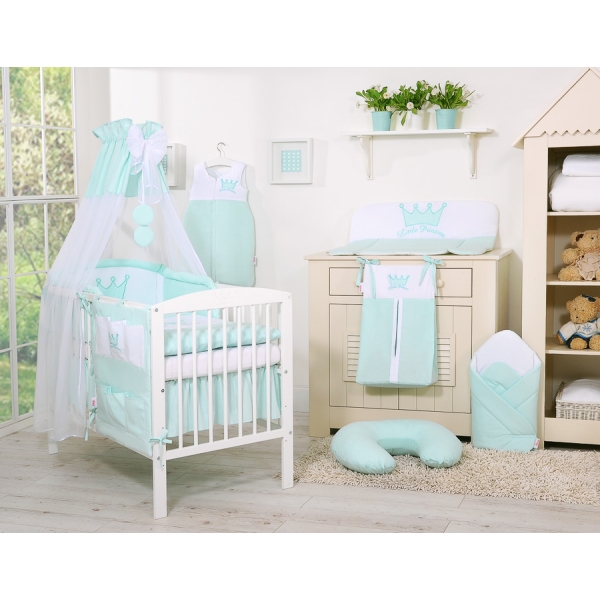 Beddengoed voor Kinderbed 11 st met Hemeltje -  Mint Little Prince Princess