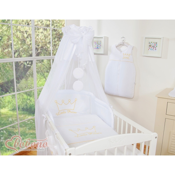 Beddengoed voor Kinderbed 11 st met Hemeltje -  Wit Little Prince Princess