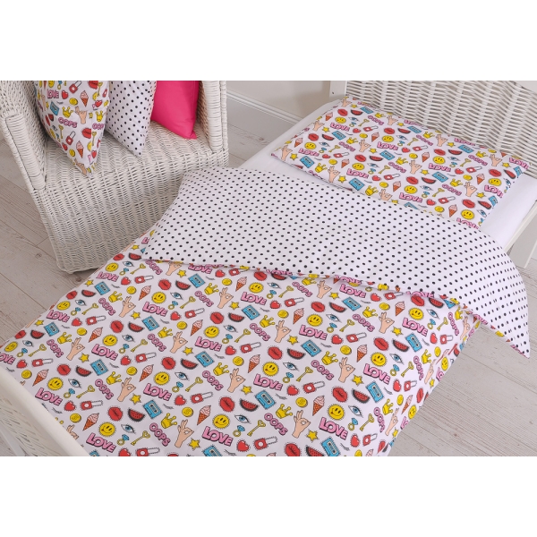Beddengoed voor Kinderbed 2 dele 140x200 Junior Leeuw