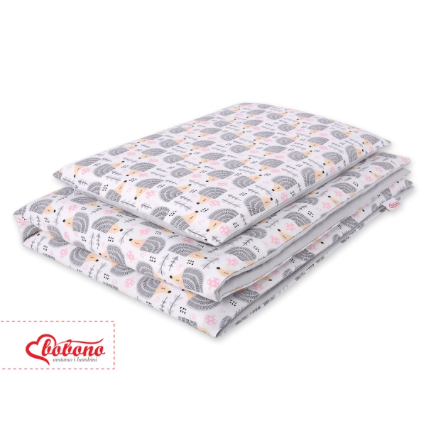 Beddengoed voor Kinderbed  2 delen 100x135 Mini Grijs Egel