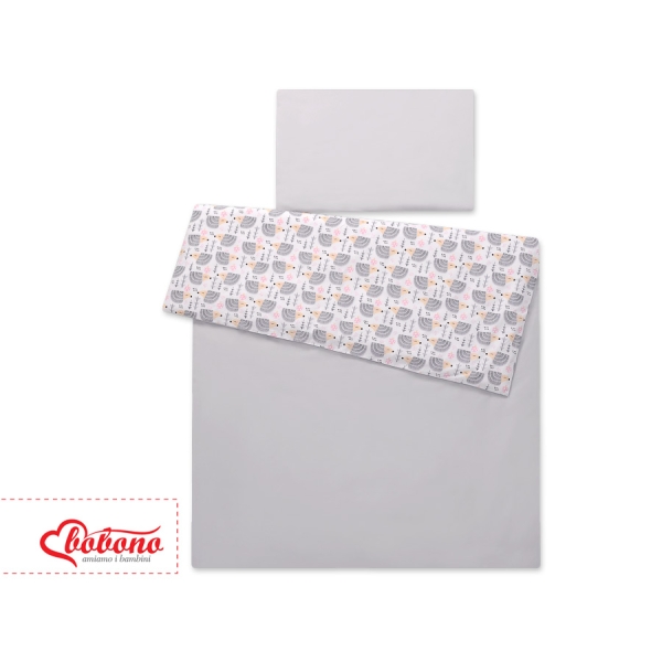 Beddengoed voor Kinderbed  2 delen 100x135 Mini Grijs Egel