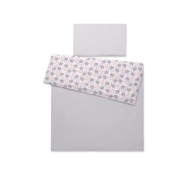 Beddengoed voor Kinderbed  2 delen 100x135 Mini Grijs Egel