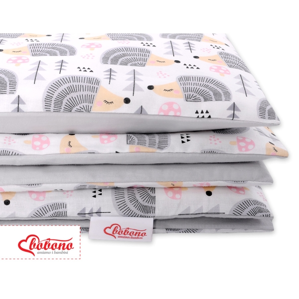 Beddengoed voor Kinderbed  2 delen 100x135 Mini Grijs Egel