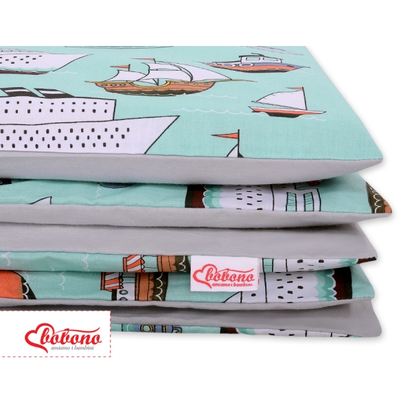 Beddengoed voor Kinderbed  2 delen 100x135 Mini Mint Schepen