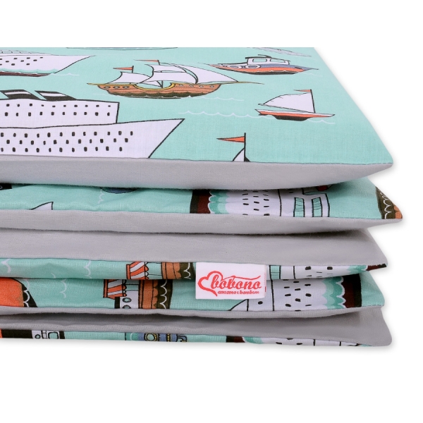 Beddengoed voor Kinderbed  2 delen 100x135 Mini Mint Schepen