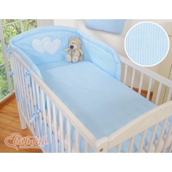 Beddengoed voor Kinderbed 2 st - Harten Blauw Snijder