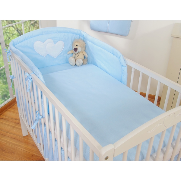 Beddengoed voor Kinderbed 2 st - Harten Blauw Snijder