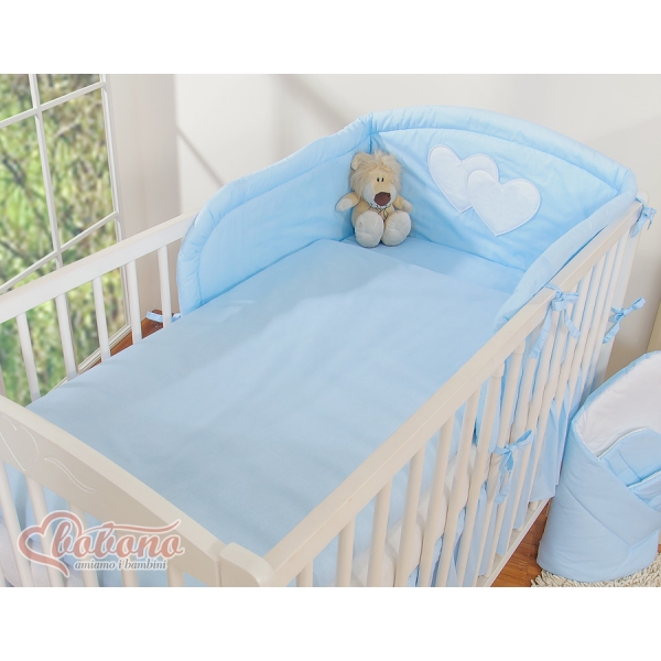 Beddengoed voor Kinderbed 2 st - Harten Blauw Snijder