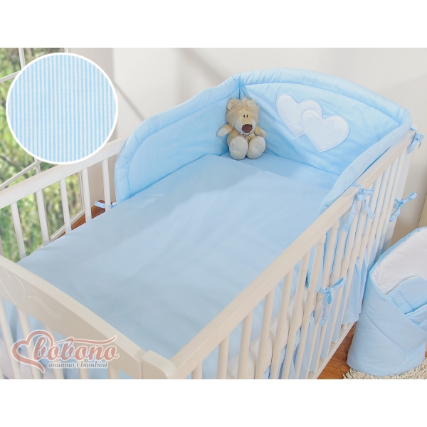 Beddengoed voor Kinderbed 2 st - Harten Blauw Snijder