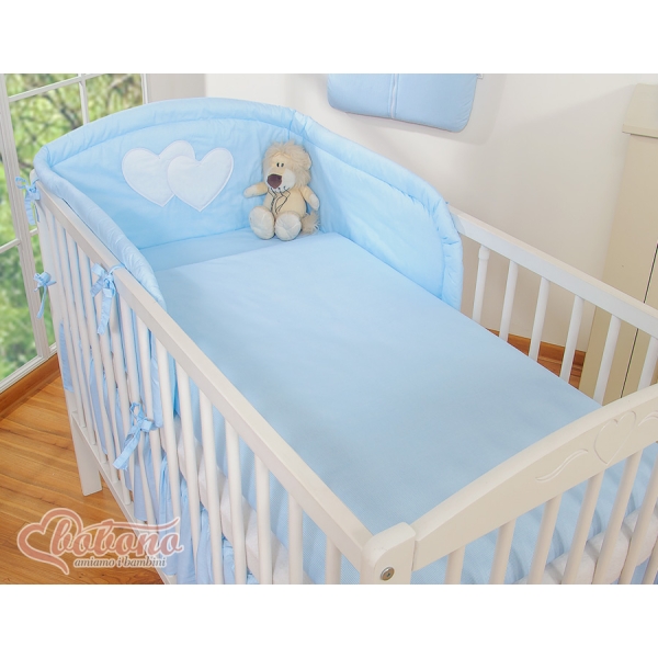 Beddengoed voor Kinderbed 2 st - Harten Blauw Snijder
