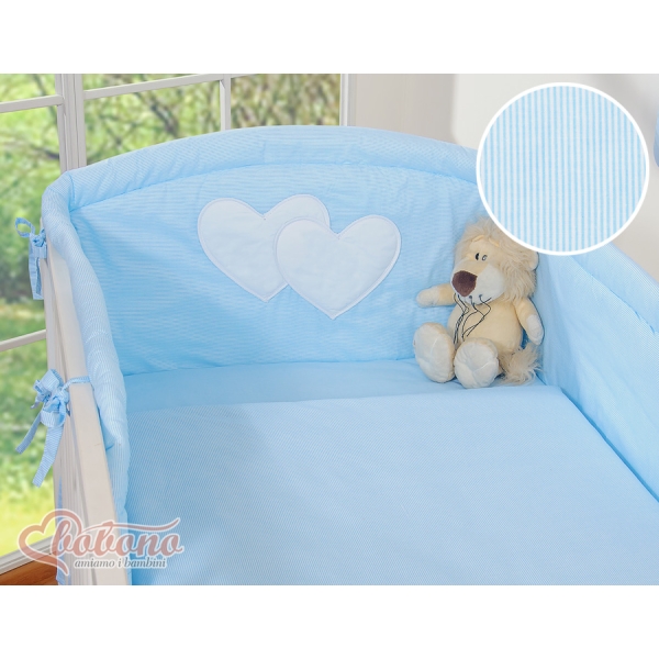 Beddengoed voor Kinderbed 2 st - Harten Blauw Snijder