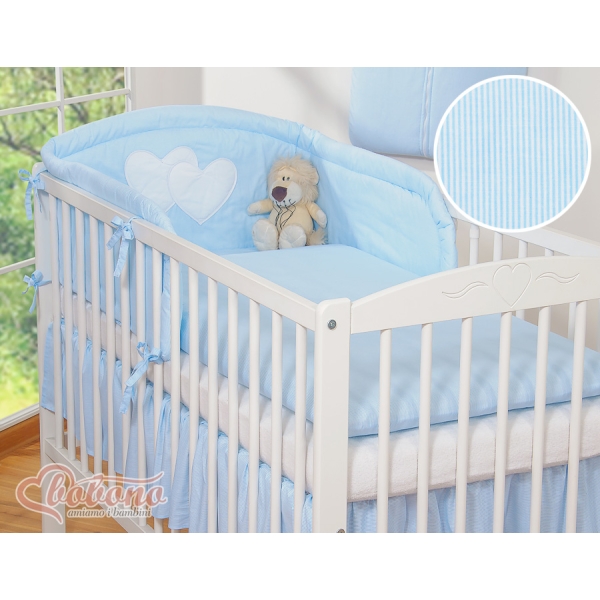Beddengoed voor Kinderbed 2 st - Harten Blauw Snijder