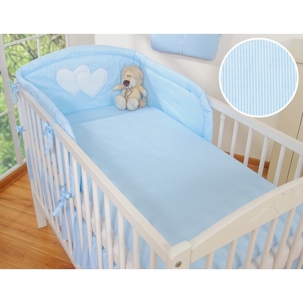 Beddengoed voor Kinderbed 2 st - Harten Blauw Snijder