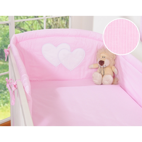 Beddengoed voor Kinderbed 2 st - Harten Roze Snijder