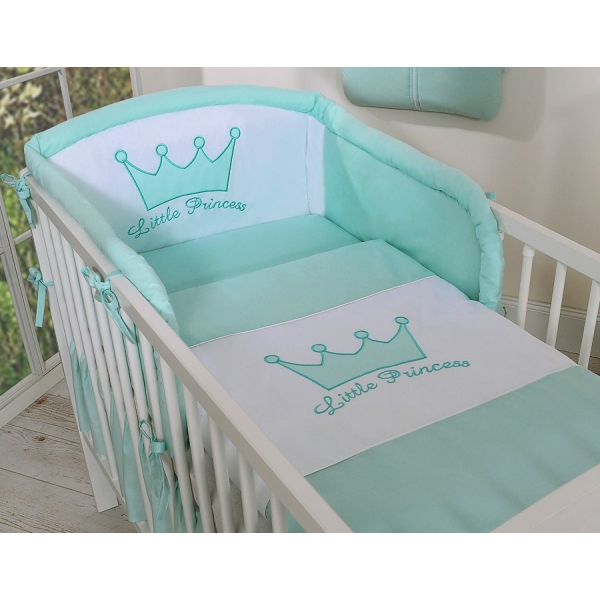 Beddengoed voor Kinderbed 2 st -  Mint Little Prince Princess