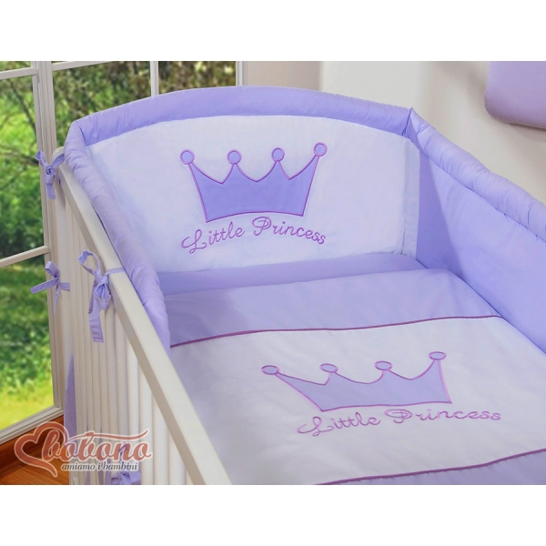 Beddengoed voor Kinderbed 2 st -  Purper Little Prince Princess